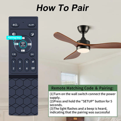 Remote Control For ZHMDJDSH ADH-CFL06 ADH-CF07 / Ayaoty SY-81 SY-65 Ceiling Fan