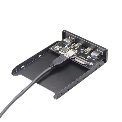 3.5 Inch Ports USB Front Panel Floppy Bay Expansion Adapter Computer Accessories