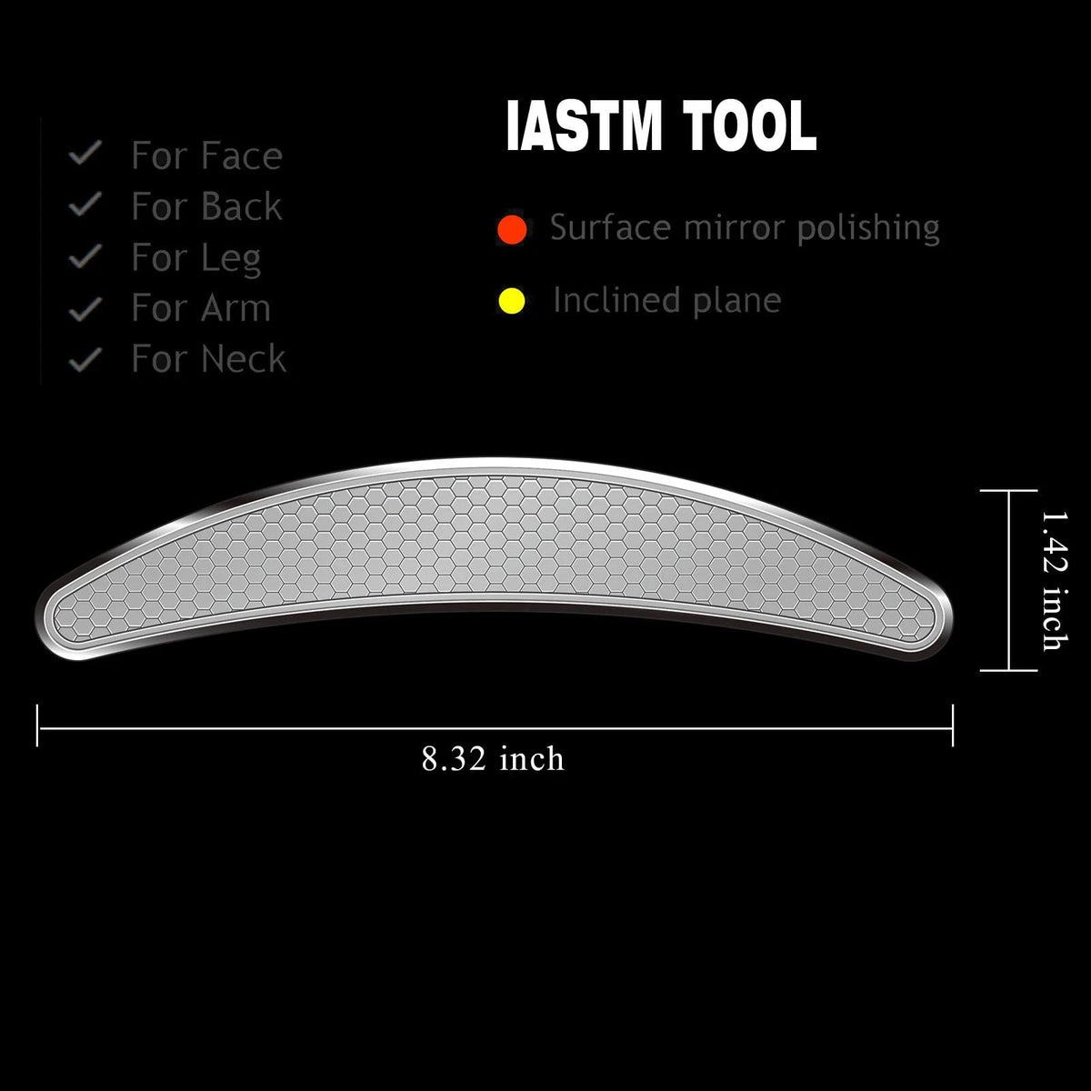 BYYDDIY 3 in 1 Stainless Steel Muscle Scraper Tools Set,Scraping 3pcs, Silver
