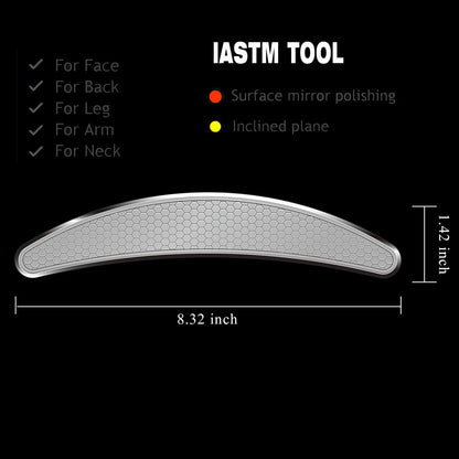 BYYDDIY 3 in 1 Stainless Steel Muscle Scraper Tools Set,Scraping 3pcs, Silver