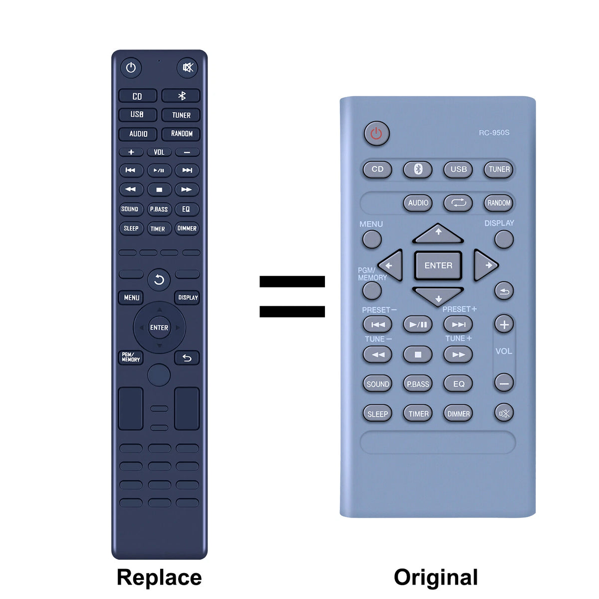 RC-950S Remote Control For Pioneer CD Receiver System X-CM56 X-HM26 X-SMC02