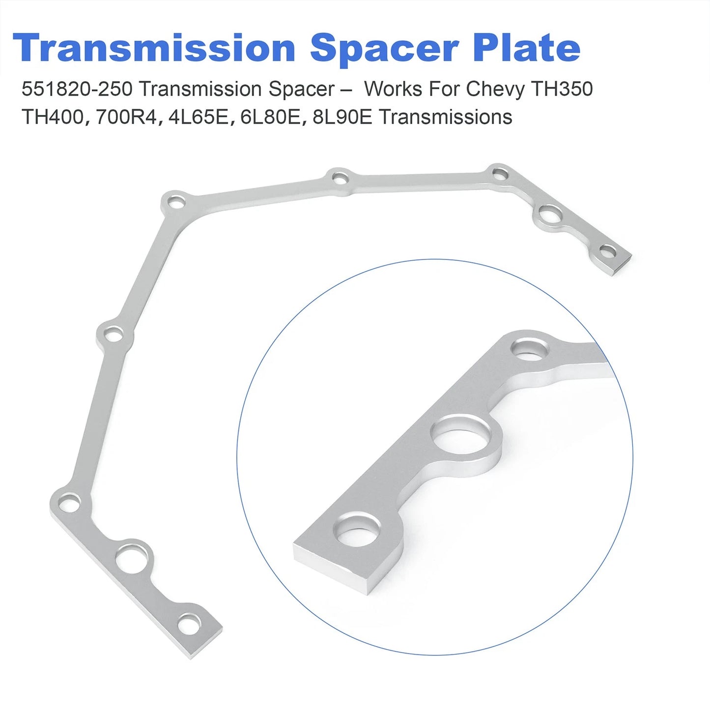 Transmission Adapter Spacer Plate 551820-250 For Chevy SBC, BBC,LS1, LT1 Engines