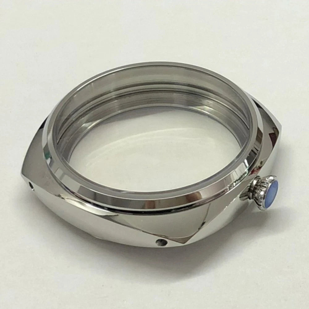 47mm Stainless Watch Case For ETA 6497 6498 For Seagull ST3600 3621 Movement