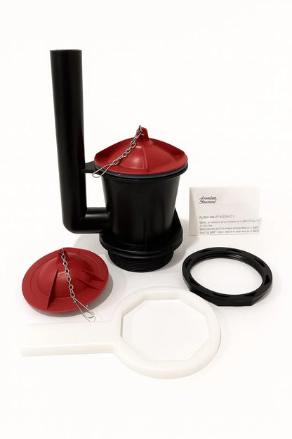 American Standard 4" Champion Universal Flush Valve Kit – 4 inches, Black