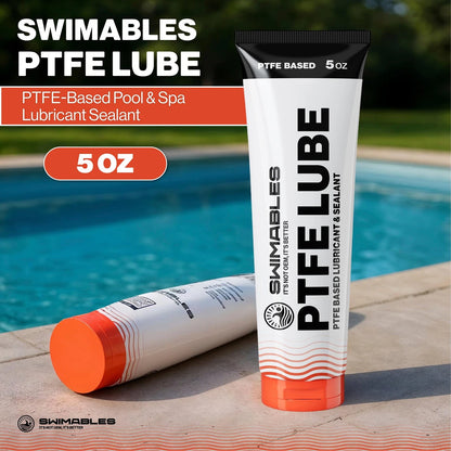 Swimables PTFE Lube 5oz - PFAS-Free Food-Grade Ceramic 1 Pack, White