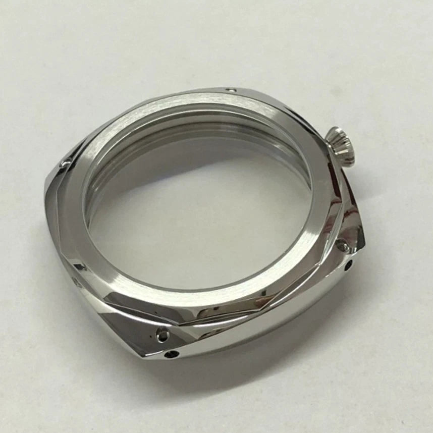 47mm Stainless Watch Case For ETA 6497 6498 For Seagull ST3600 3621 Movement