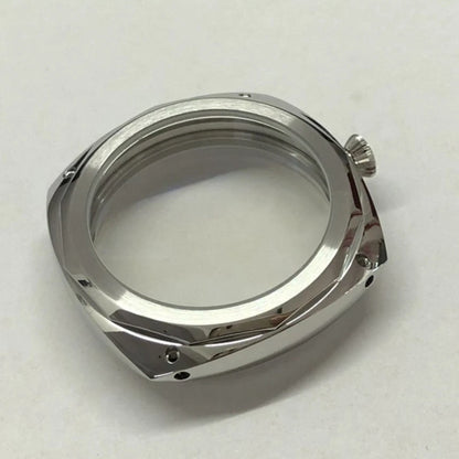 47mm Stainless Watch Case For ETA 6497 6498 For Seagull ST3600 3621 Movement