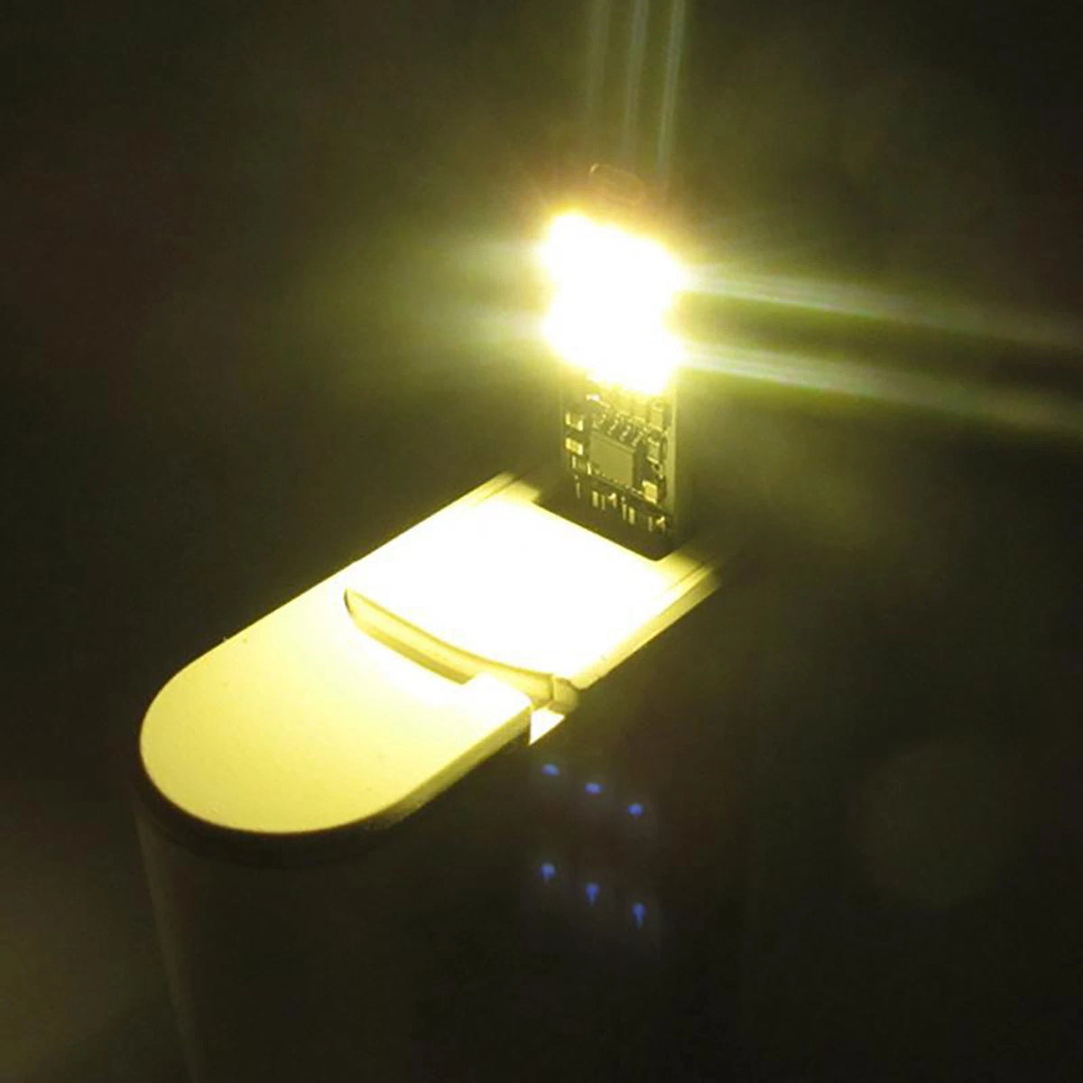 5Pcs 6-LED USB Portable Keychain Lamp W/ Touch Dimming 1W 3200K Warm Light