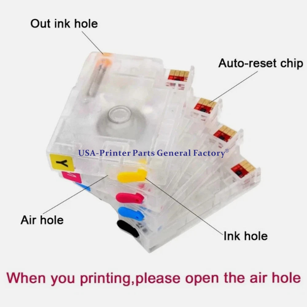 With Auto Reset Chip For HP711 711XL Empty Ink Cartridge For HP T120 T520