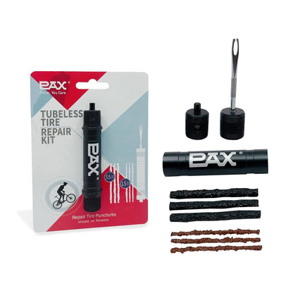 PAX Black Mountain Bike Tubeless Tire Repair Plug Kit, Black, 4mm Hex key