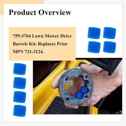 10 Pack 759-3764 Lawn Mower Drive Barrels For Cub Cadet Model 2185 2186 2206
