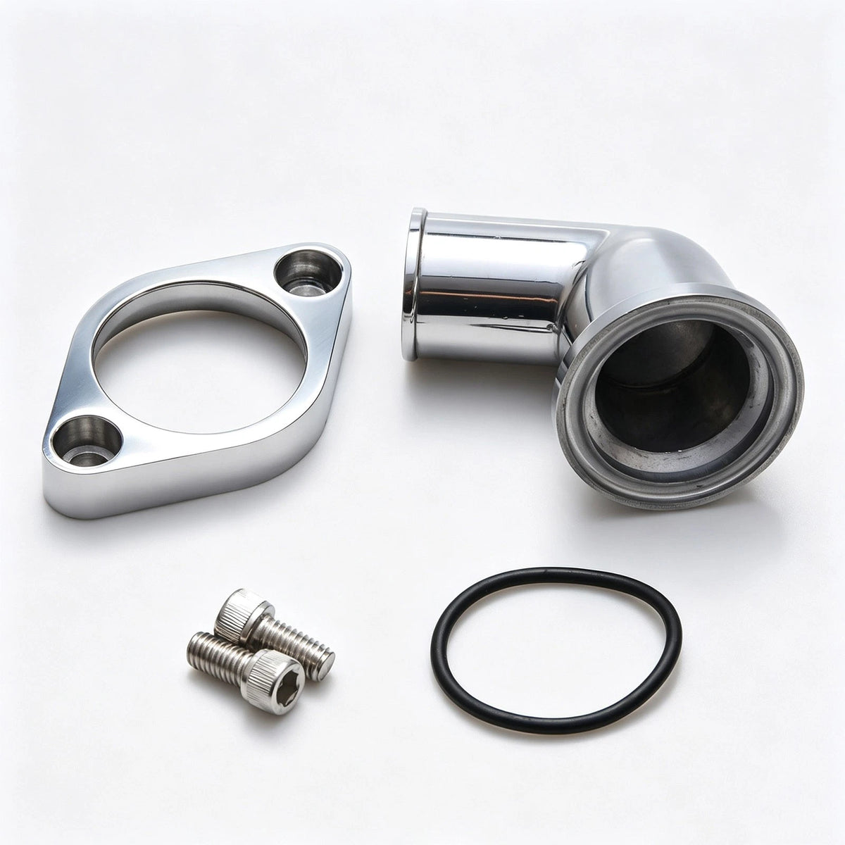 15 Degree Swivel Thermostat Housing Fits for Chevy SBC BBC 327 400 454 Aluminum