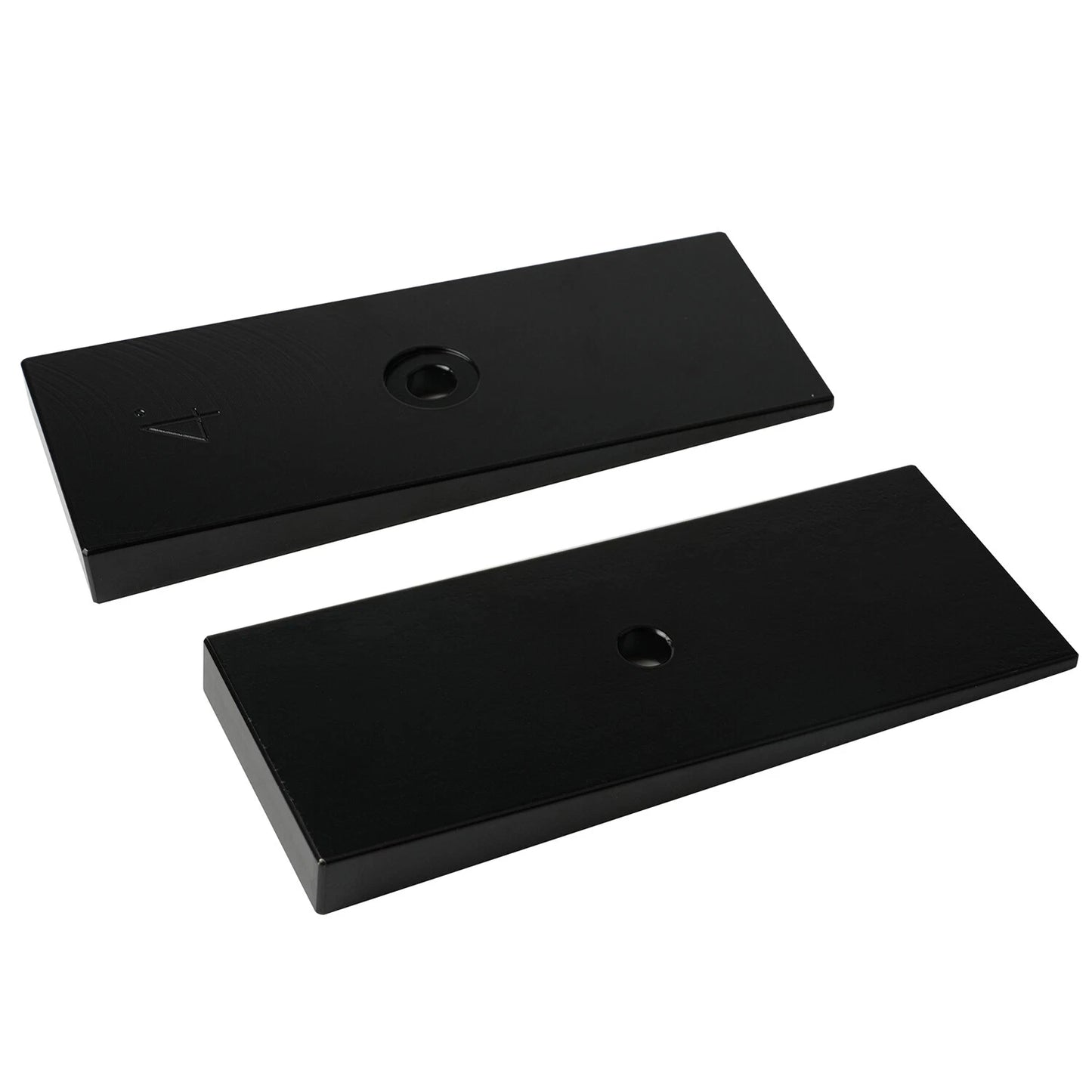 2" Wide 4°Degree Steel Leaf Spring Degree Shims Black- Set of 2