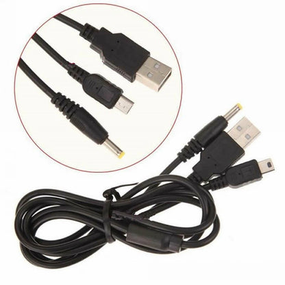 1.2m/4ft 2 In 1 USB Data Charging Cable Charger Cord For PSP1000 PSP2000 PSP3000
