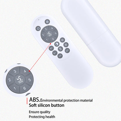 For Acesal 19" Flush Mount Ceiling Fans with Lights Remote Control