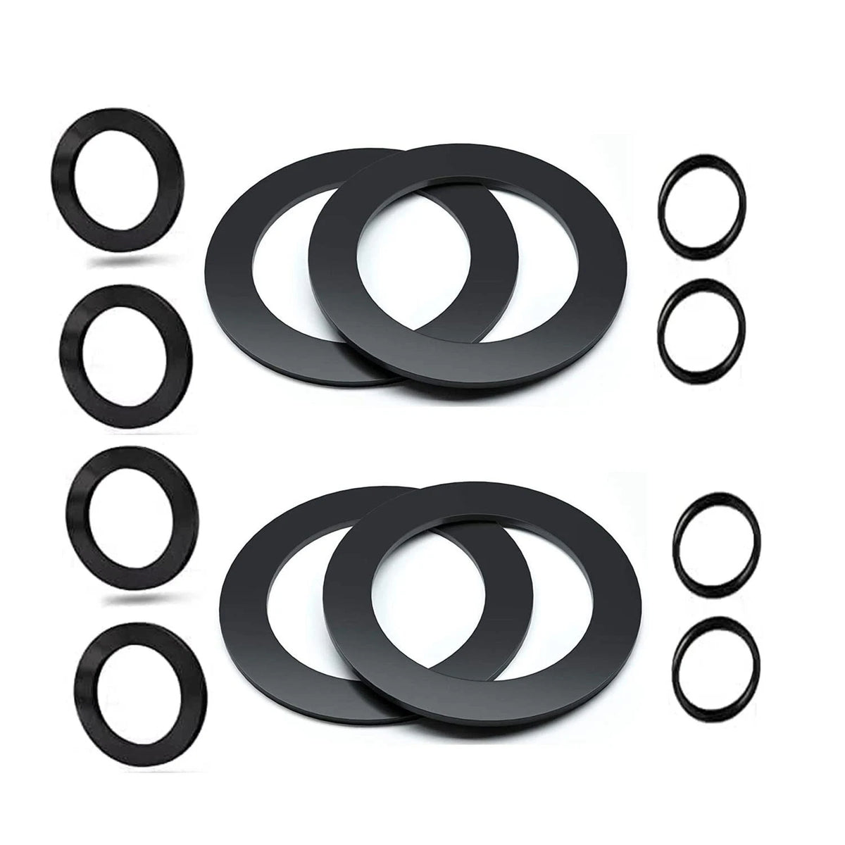 YMHYJY 25076RP Washer and Ring Kit for 1-1/2in Fittings, 1.5 inches, Black