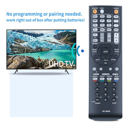 RC-863M Remote Control For Onkyo AV Receiver HT-R2295 HT-R592 HT-S5600