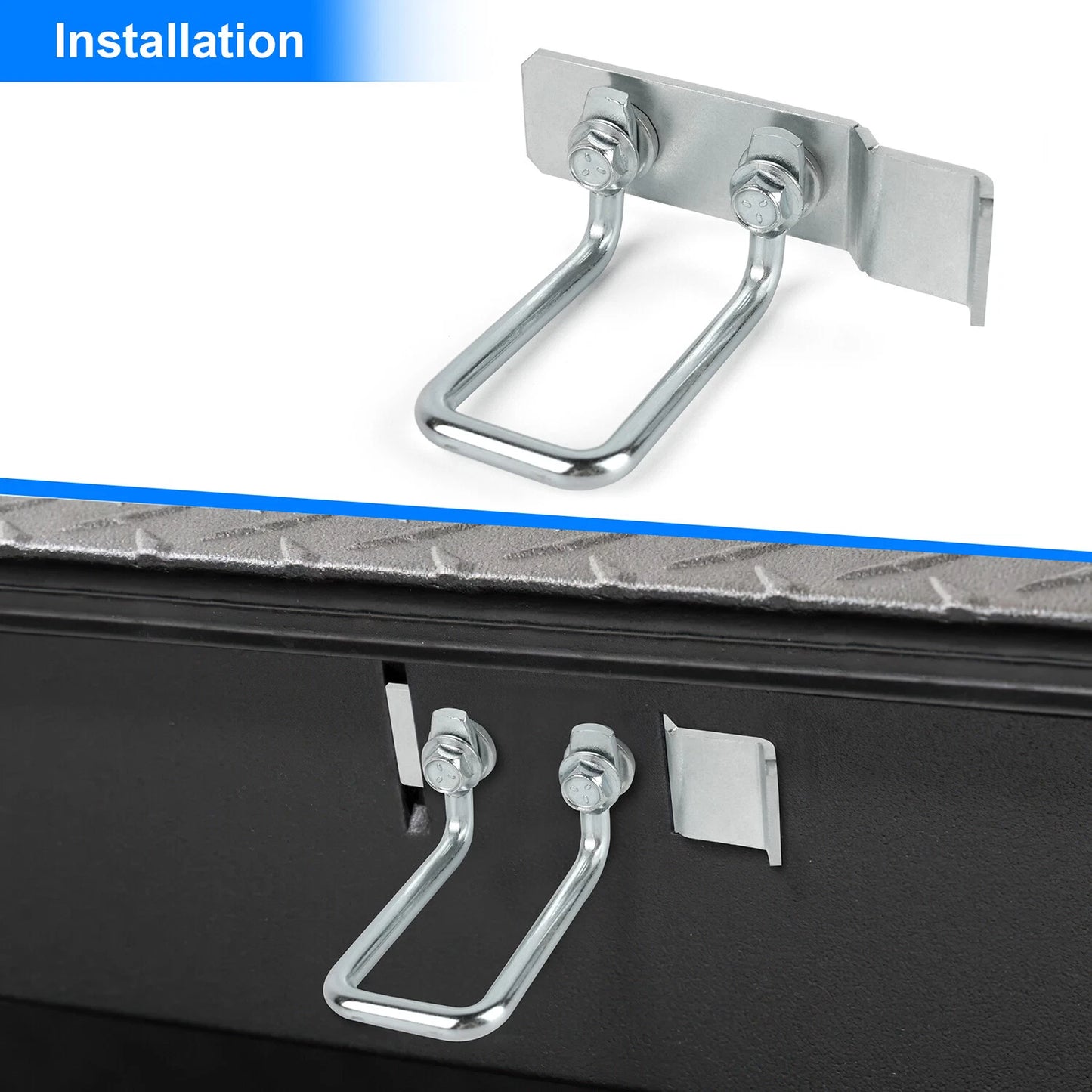 Upgraded Latch Striker Plate Kit For Weather Guard Toolbox 7106-1PK Silver
