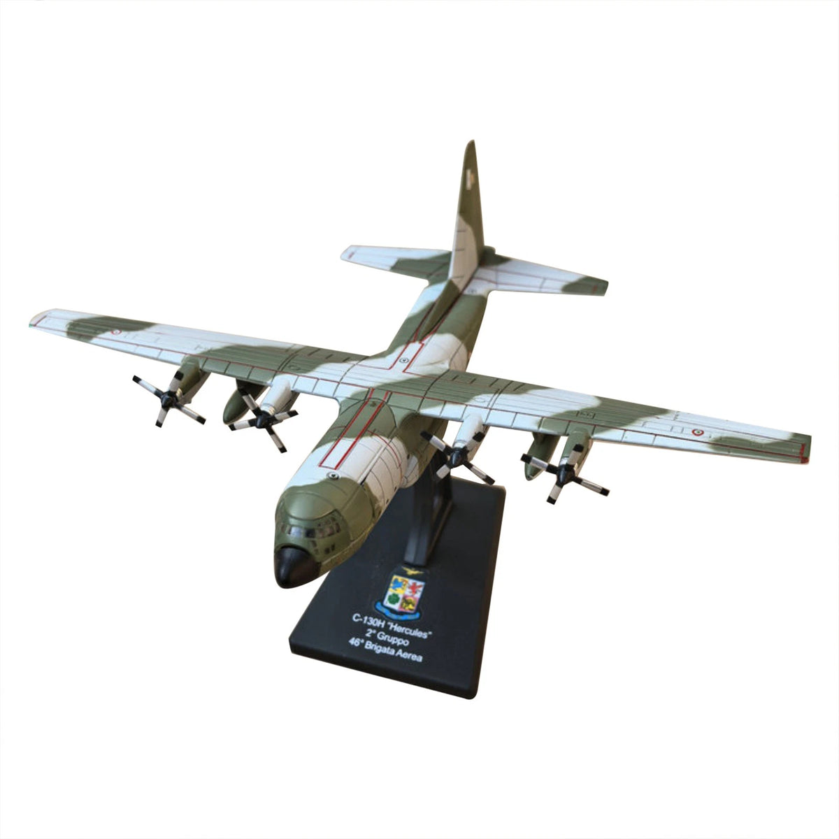 1/250 C-130H Hercules Alloy Aircraft Model US Air Force Transport 12cm Stand