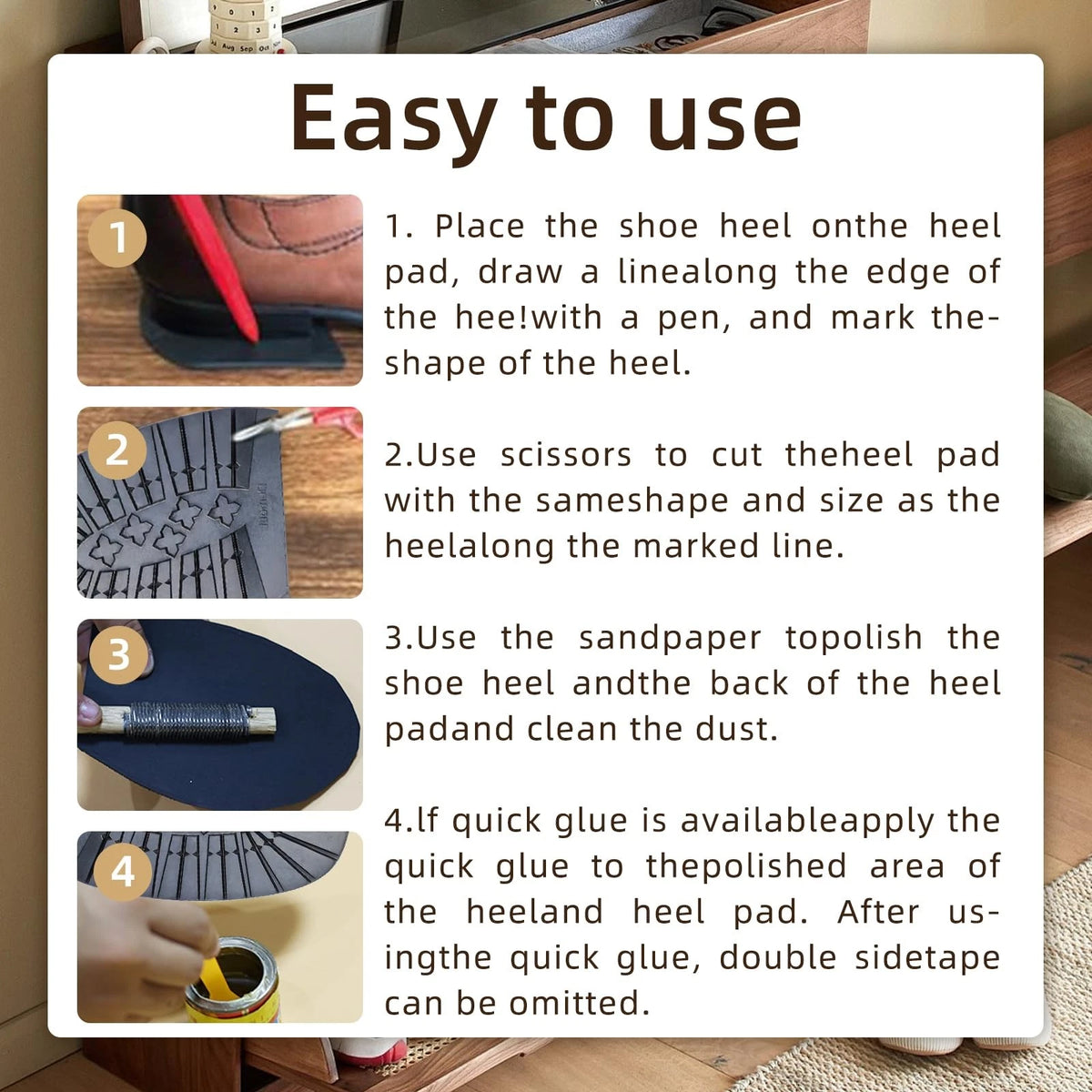 2 Pairs Rubber Half Replacement Soles, Anti-Slip Shoes Forefoot, Black