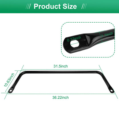 For Polaris 5341248-458 Glossy Black Stabilizer Tube Ranger 1000 Crew XP
