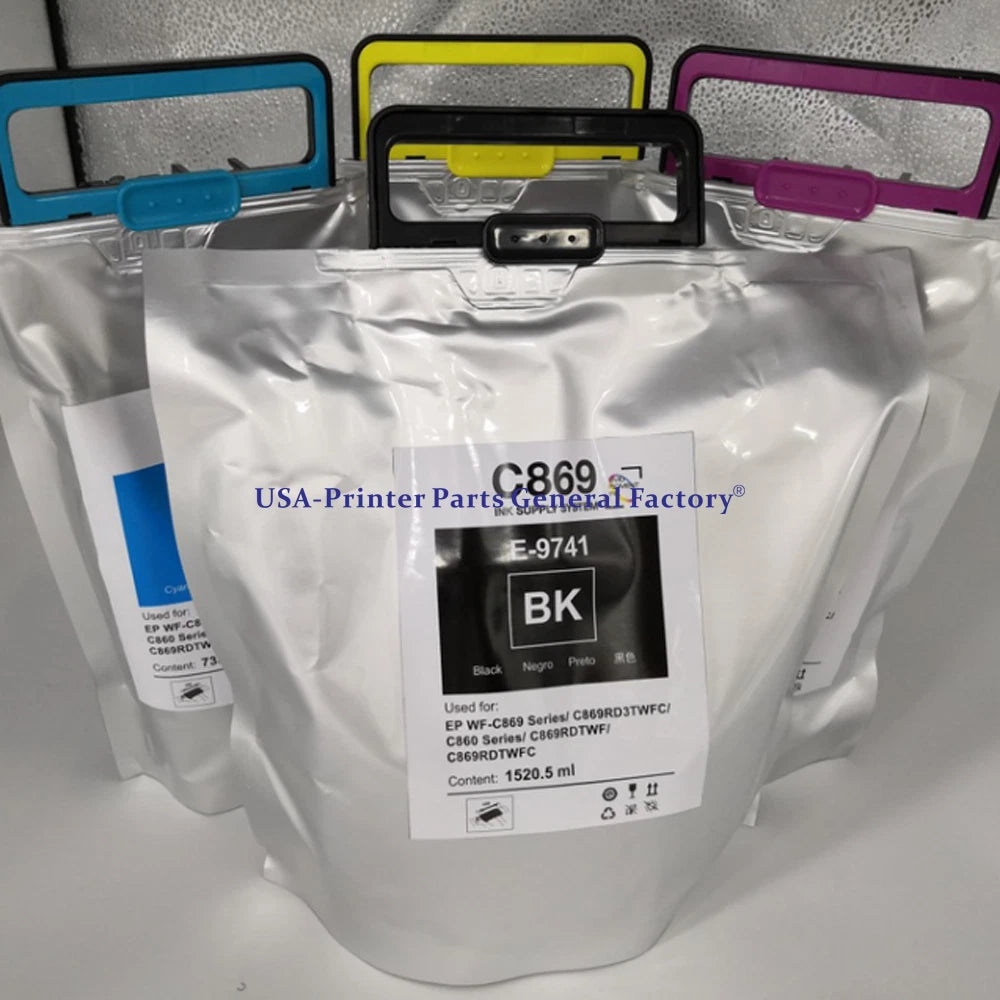 4color/set T9741-T9744 High Capacity Ink bag For Epson WF-C869R C869 Series