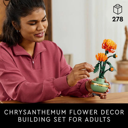 LEGO Botanicals Chrysanthemum Building Set for One Size Fits All, Multicolor