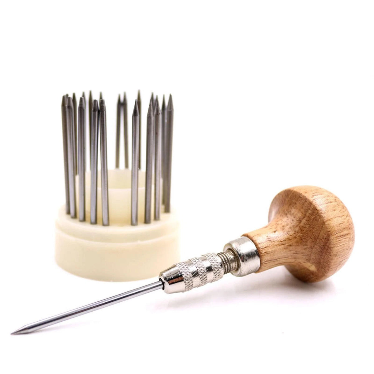 23Pcs/set Beading Tool Diamond Stone Pearl Grain Tools Beader With Wood Handle D