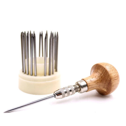 23Pcs/set Beading Tool Diamond Stone Pearl Grain Tools Beader With Wood Handle D