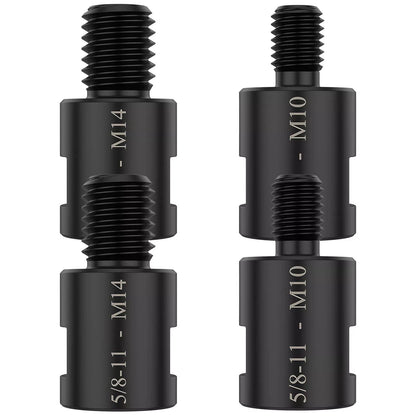 4x Adapter 5/8" 11 Female to M10/M14 Male  for Angle Grinder Electric Drill