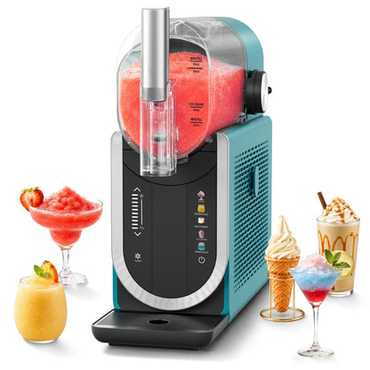 Slushie Machine No Ice Needed, Slushy for Home, 5 Large, DARK GREEN