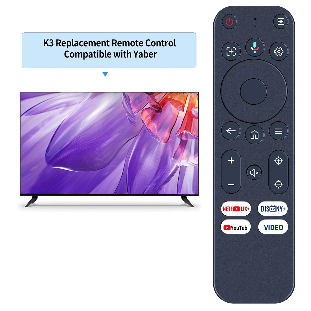 Replacement Remote Control For Yaber T2, T2 Plus Projector
