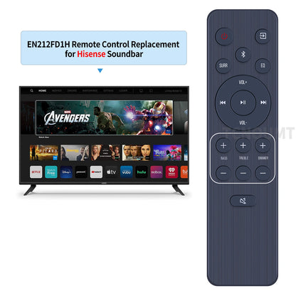 EN212FD1H Replacement Remote Control For Hisense 2.1 CH Soundbar HS212F HS219