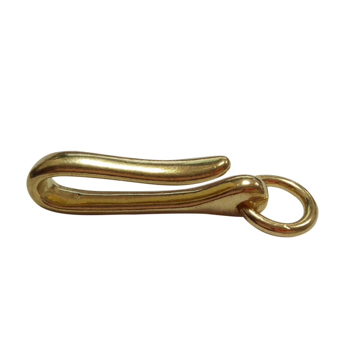 6cm Retro Solid Brass KeyChain Key Ring Belt U Hook Wallet Chain Fish Hook A