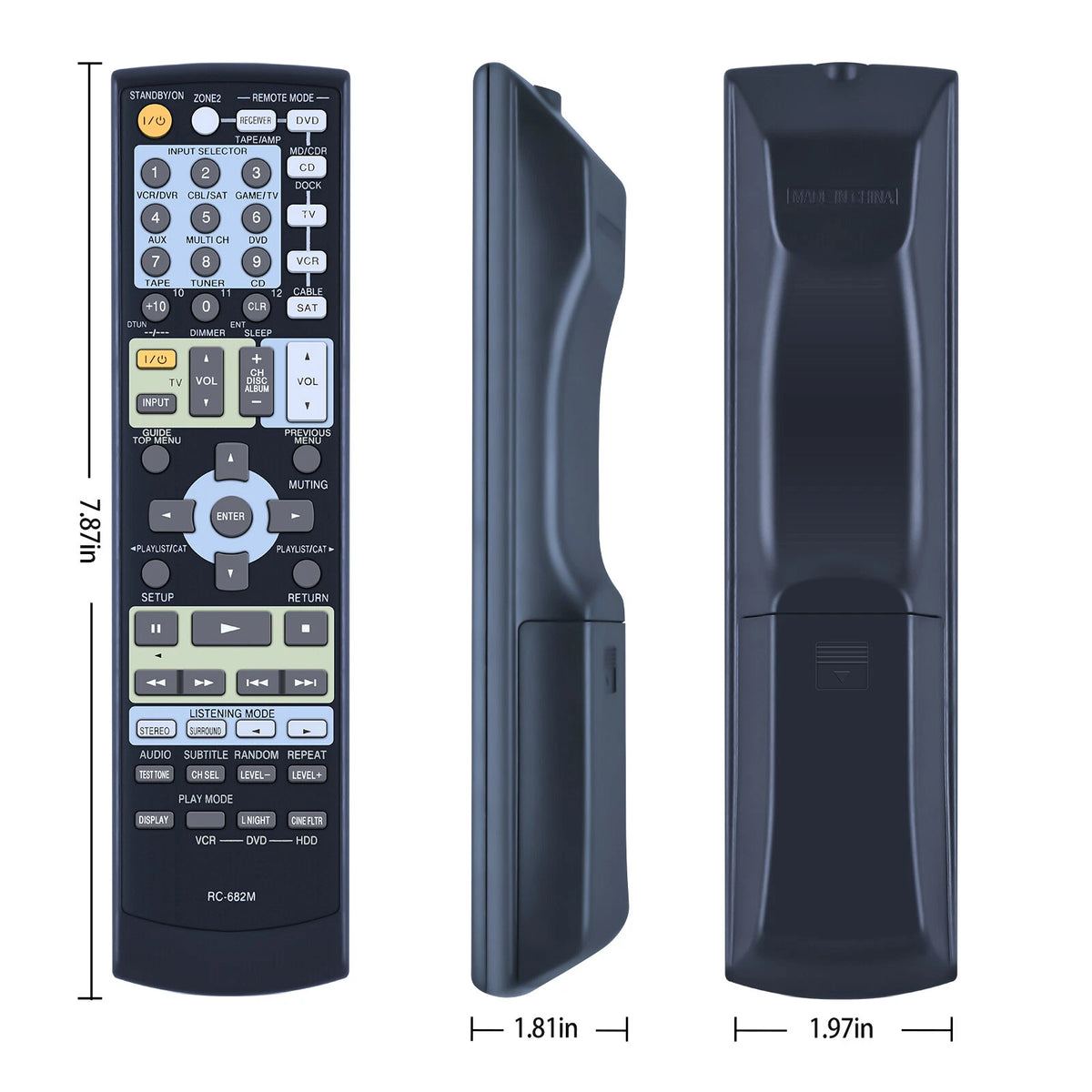 RC-682M For Onkyo AV Receiver Remote Control TX-SA8560 TX-SA605 TX-SR605