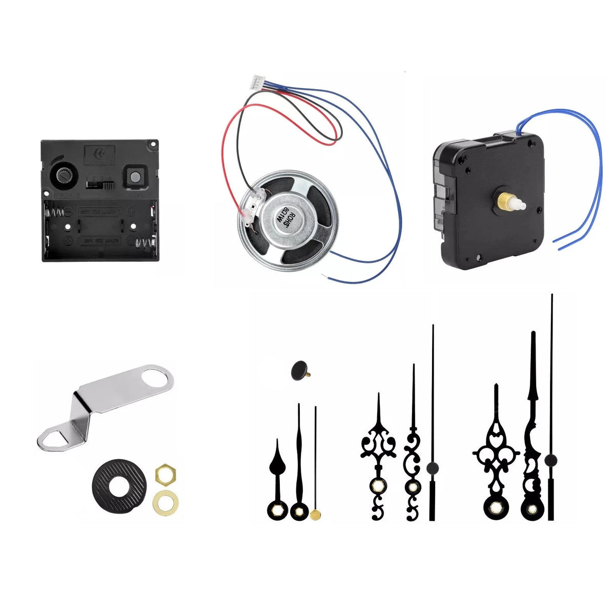 Quartz Wall Clock Movement Mechanism Hands Repair Tool Kit Set DIY Clock Parts