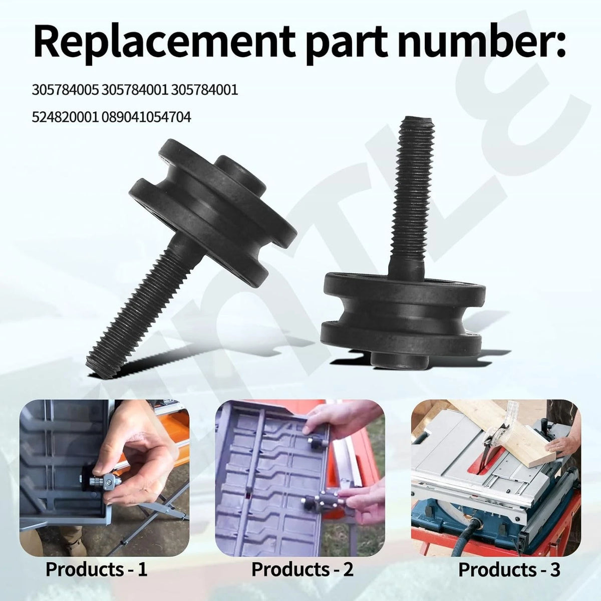 Upgradable 305784005 305784001 Tile Saw Roller Assembly for Ryobi/Ridgid 7"...