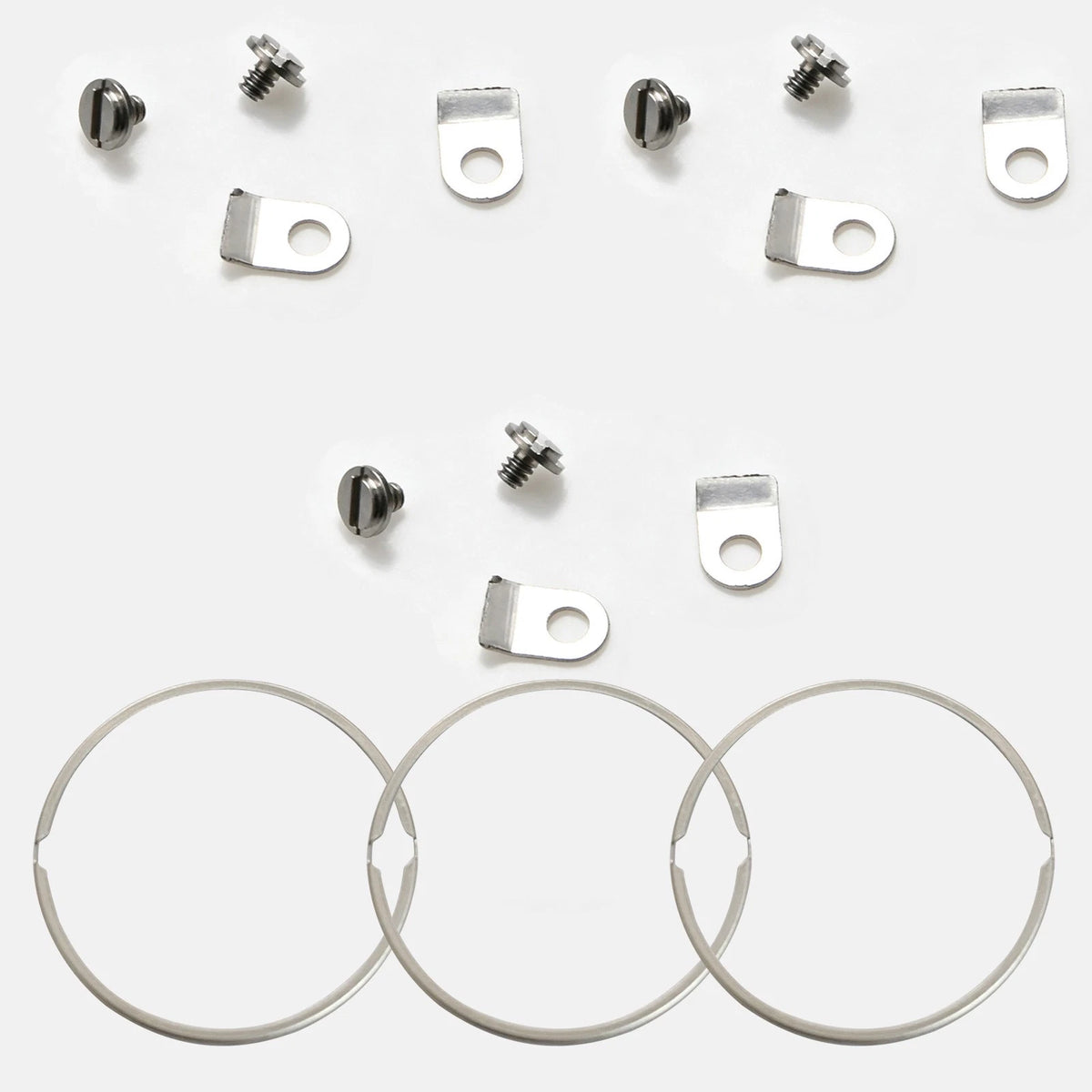 Movement Steel 6* Clamps+6*Screws+3* Mounting Rings For ETA 2824 2834 2846 2836
