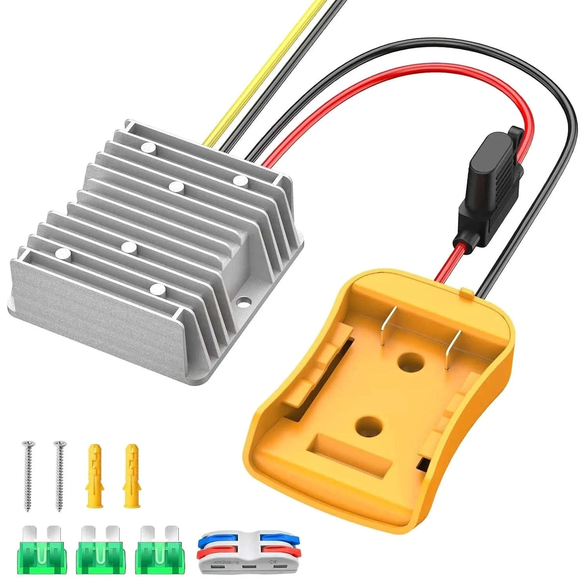 1 Peak 100W Step Down Converter for DeWalt 20V Power Wheels Battery Adapter DC