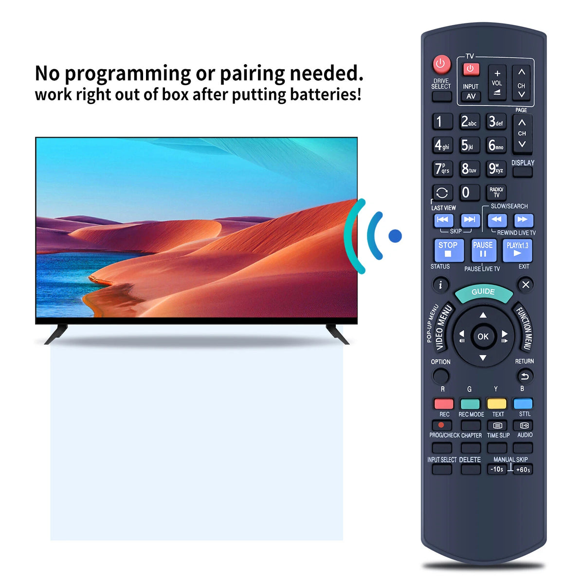 N2QAYB001040 Replace Remote Control For Panasonic Disc Recorder DMR-BWT450