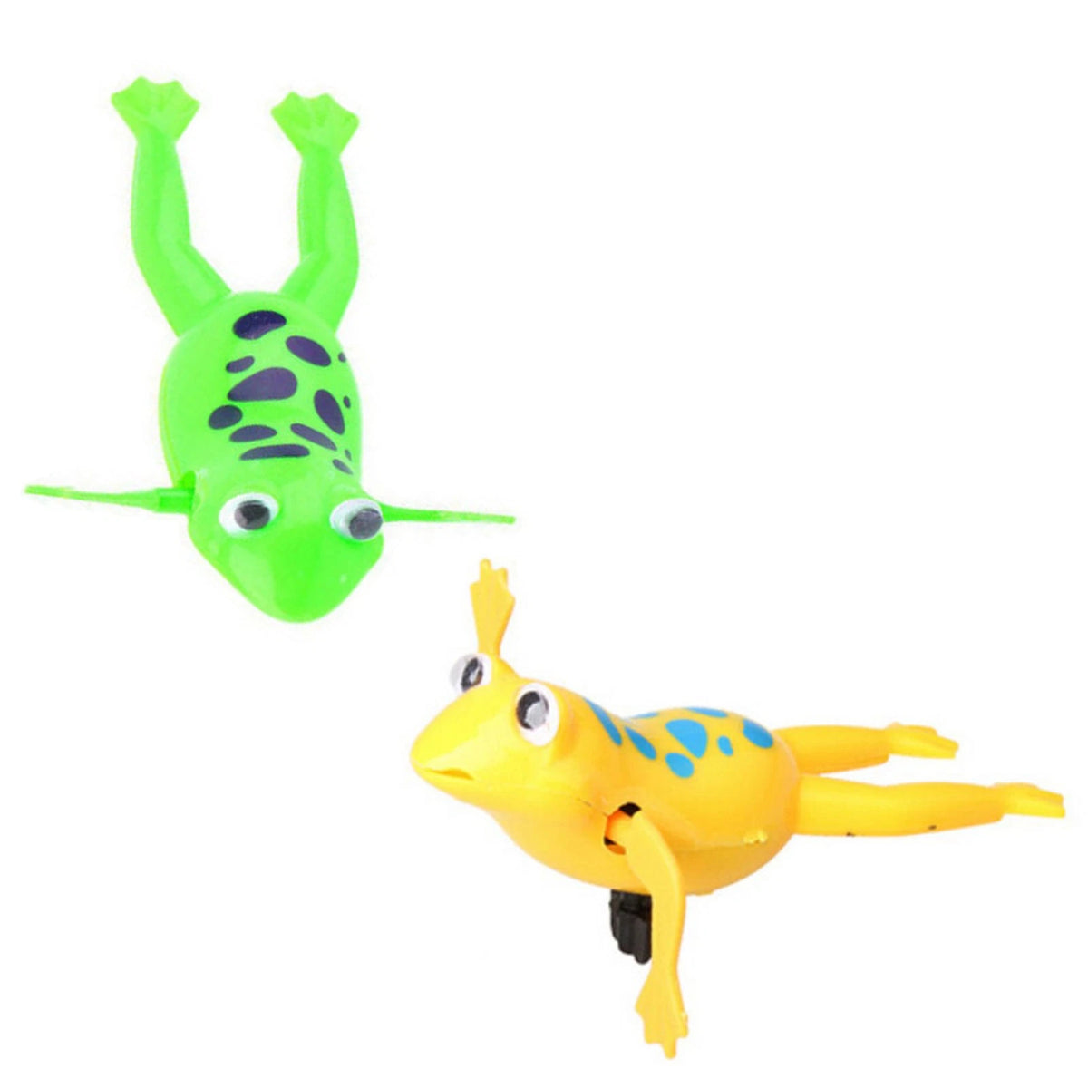 Cute Bathroom Tub Bathing Toy Clockwork Wind UP Plastic Bath Frog Baby kids