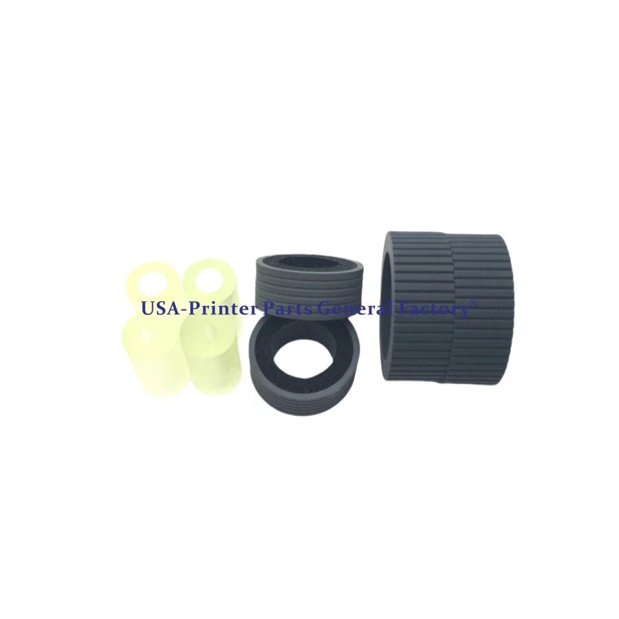 10X Feed Roller Exit Roller+Pick Brake Roller Tire For Fujitsu fi-6130 6230 6140