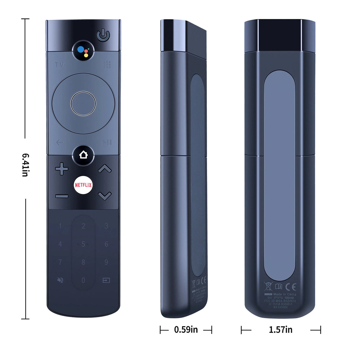 Rechargeable Remote Control For KITA Android TV Part number: R324854A98-00001