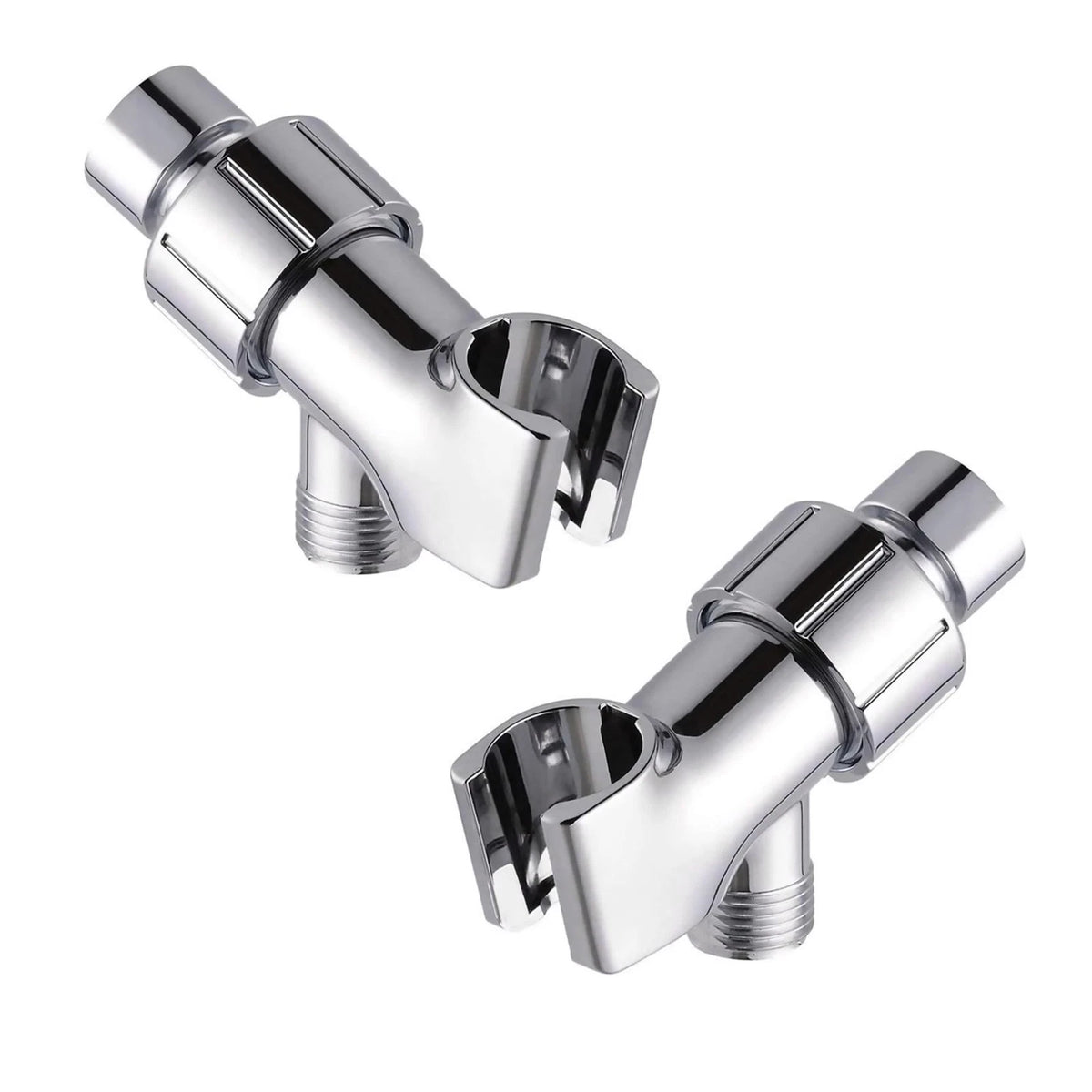 Plastic Shower Arm Bracket with 360° Swivel Joint, Easy Install, 2-Pack Sets