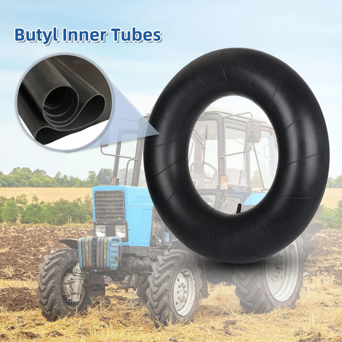 GICOOL 5.00/5.50/5.90/6.00-16 Butyl Inner Tubes, 5.00/5.50/5.90/6.00-16,TR15