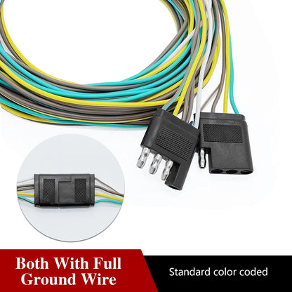 LIMICAR Trailer Wiring Harness Kit, 25ft Wire with 25FT