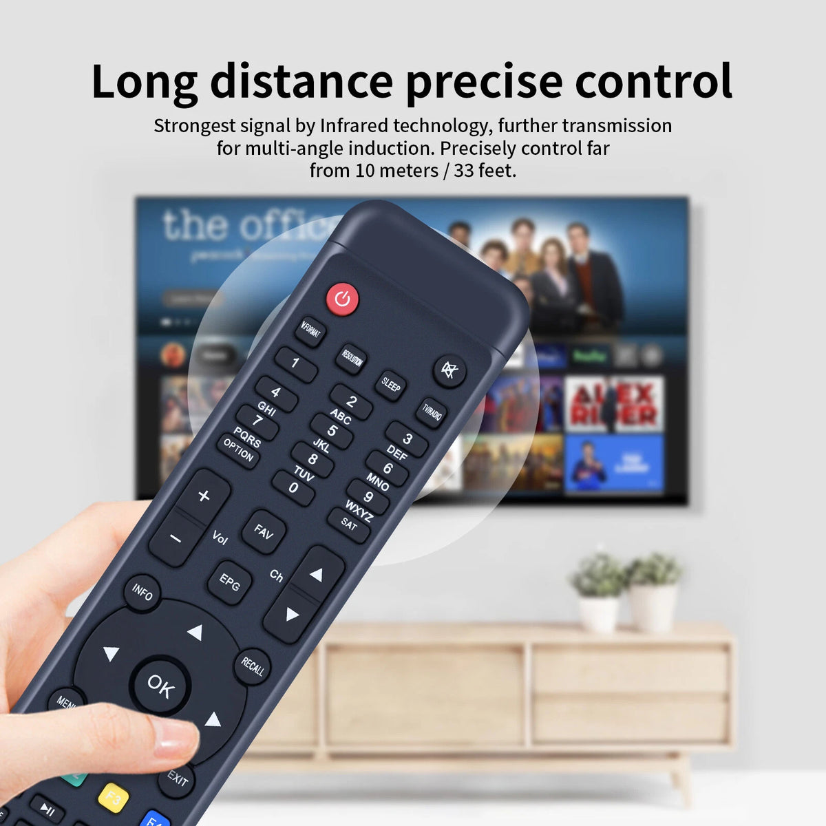 Remote Control For Octagon SX88+ Optima H265 Multistream HD Satellite Receiver