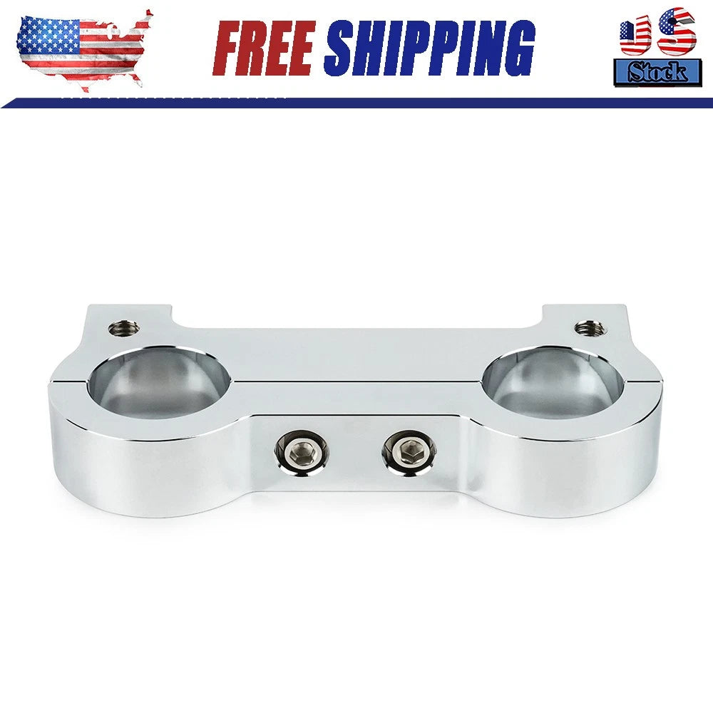 Gauge Riser Relocation Kit For Harley Sportster Dyna 1 1/4" Clamp