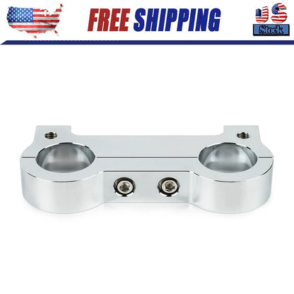 Gauge Riser Relocation Kit For Harley Sportster Dyna 1 1/4" Clamp