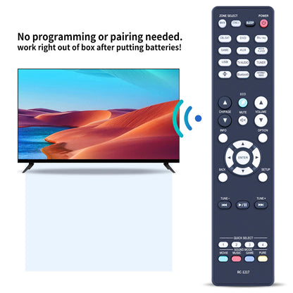 RC-1217 Remote Control For Denon AV receiver AVRS730H AVR-S730H AVRX1400H